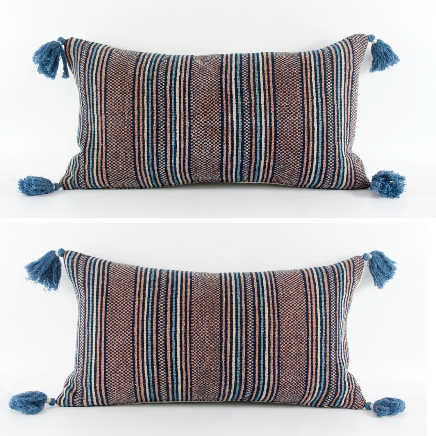 Striped Zhuang Cushions with Tassels