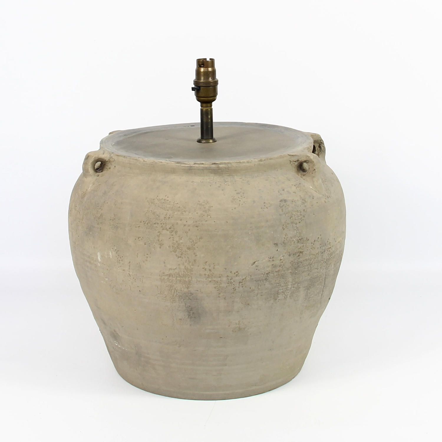 Mid Century Terracotta Pot Lamp