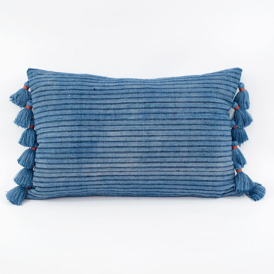 Indigo Shui Cushions with Tassels