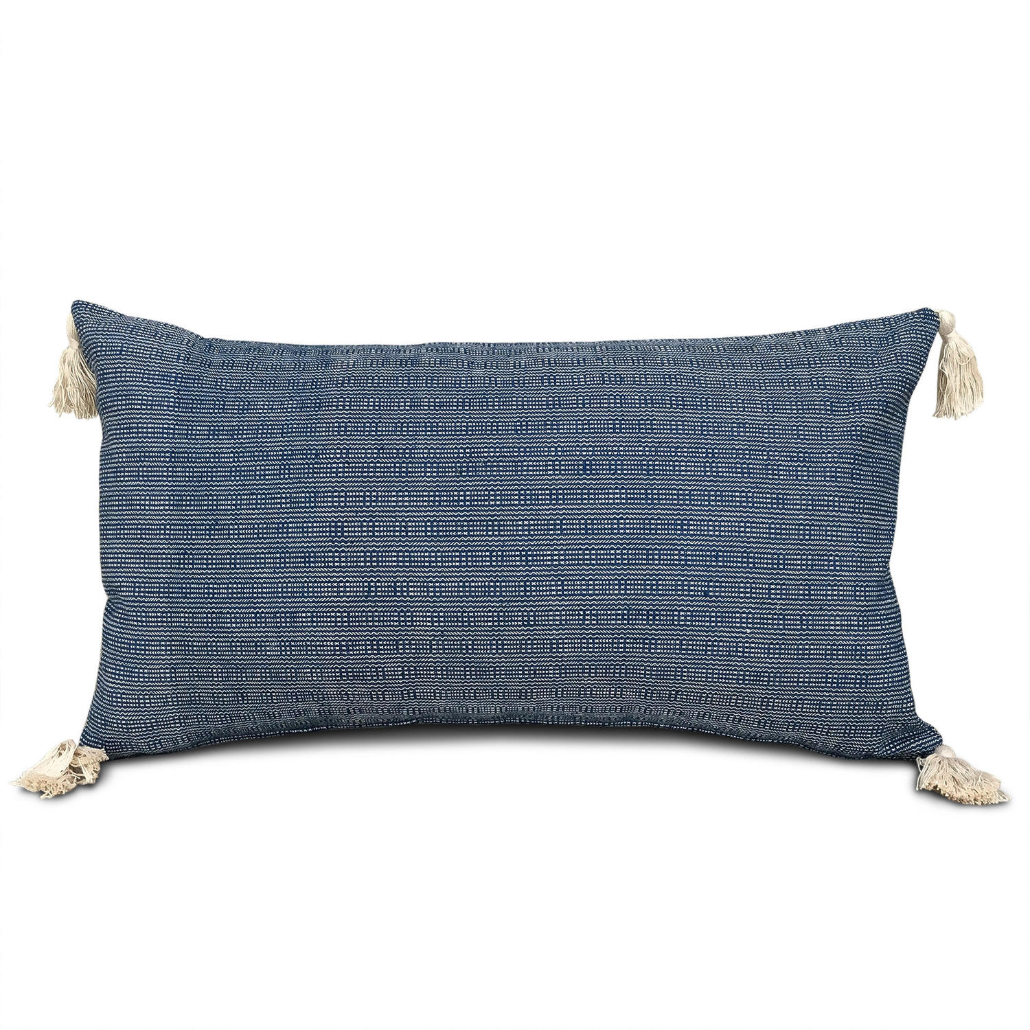 Buyi Homespun Cushion with Tassels
