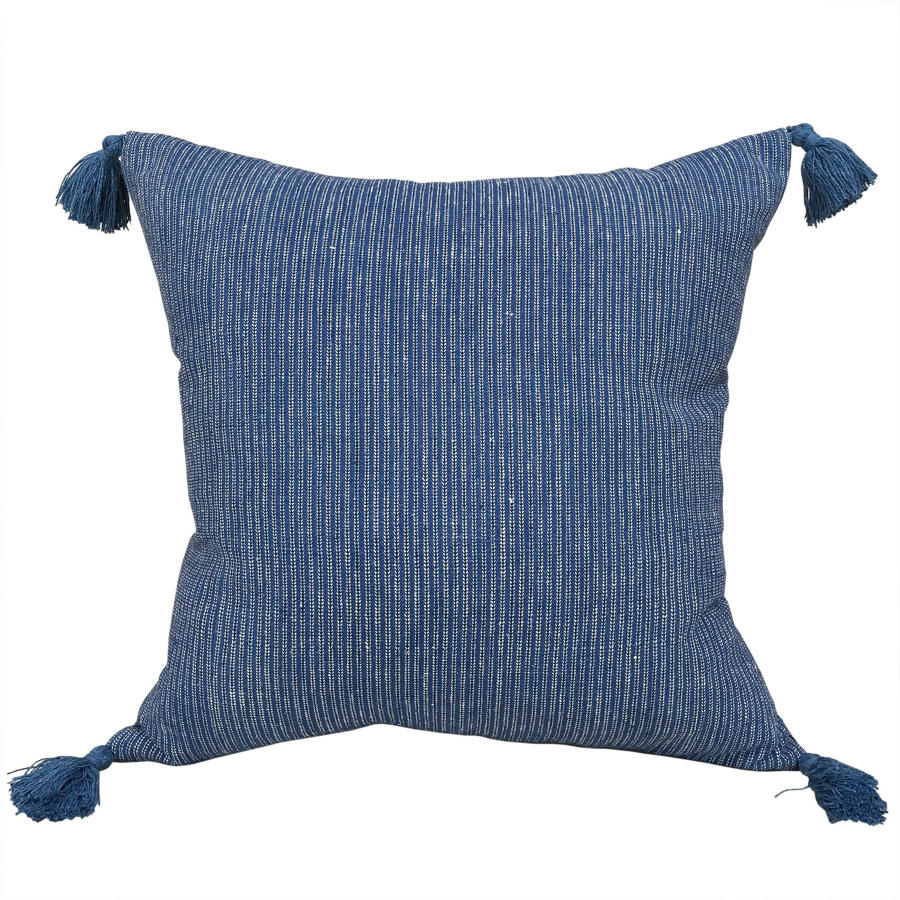 Buyi Indigo Cushions with Tassels