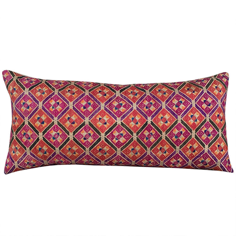 Coral and pink Zhuang cushions