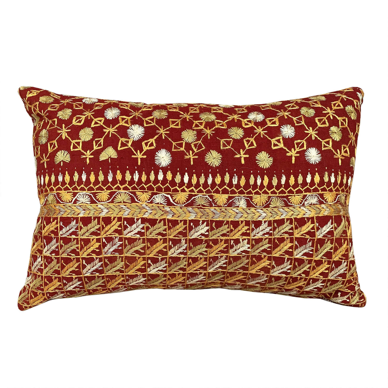 Butti phulkari cushion