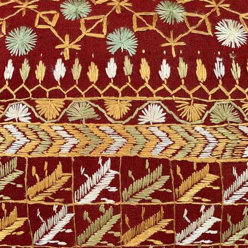 Butti phulkari cushion