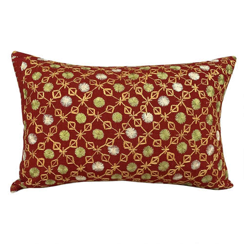Butti phulkari cushion