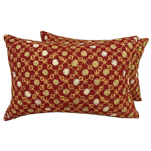 Butti phulkari cushion