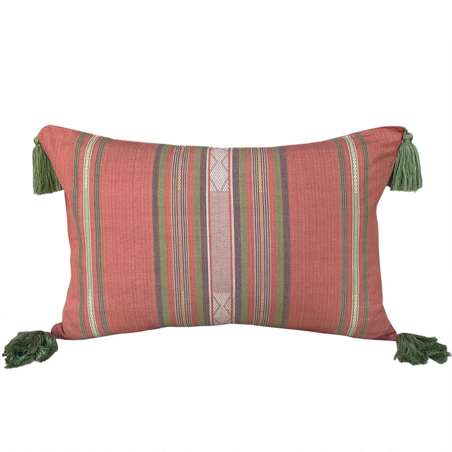 Lombok songket cushions - pink