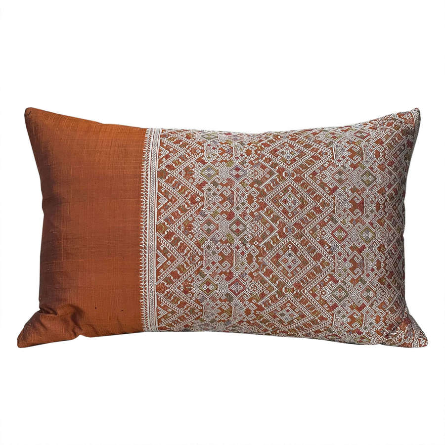 Laos silk brocade cushions