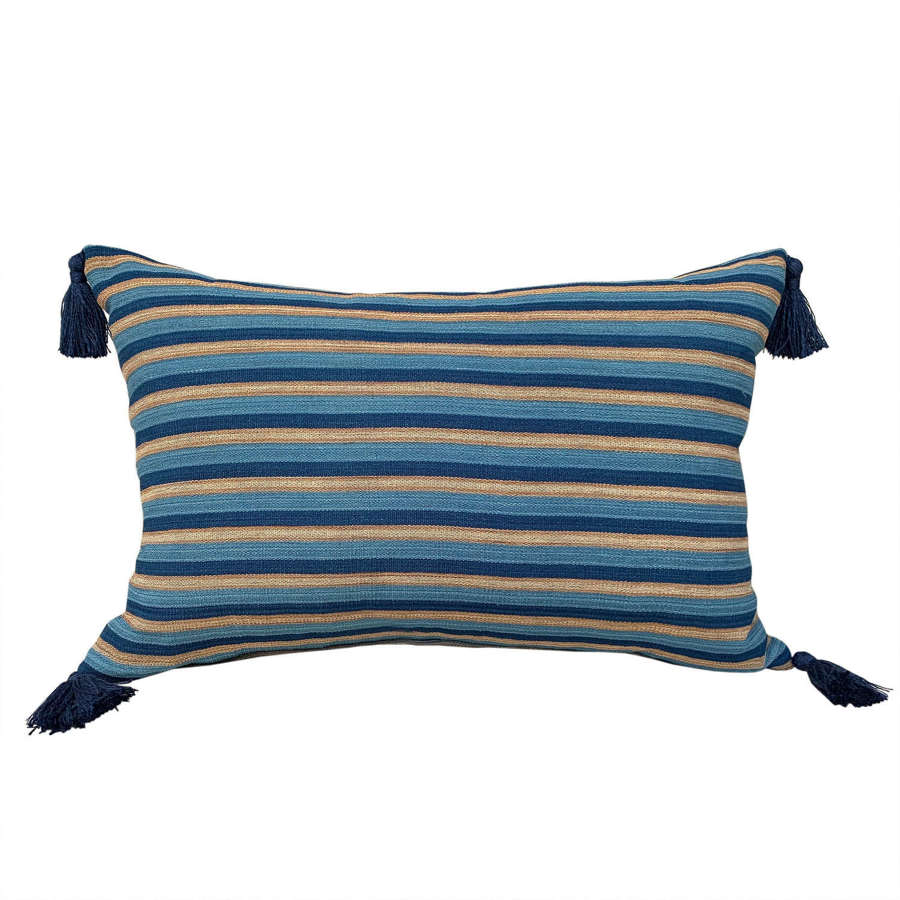 Dong indigo striped cushions