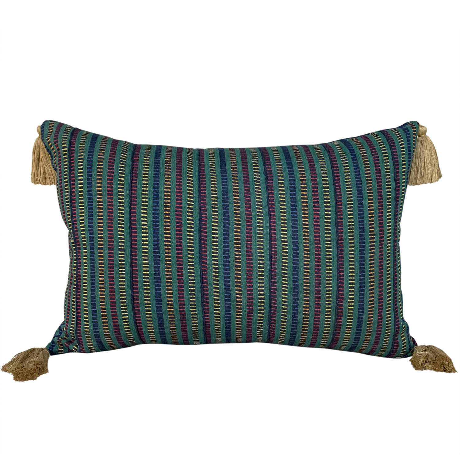 Green Ewe cushions with tassels
