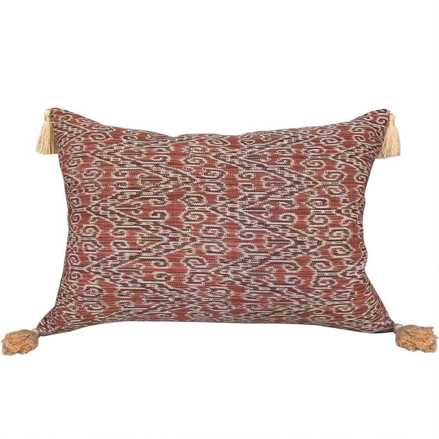Dayak cushions with tassels