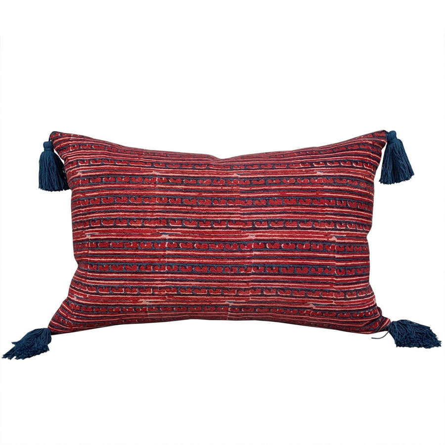 Balotra cushion with tassels