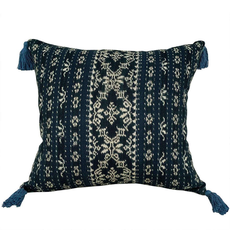 Savu ikat cushions with tassels