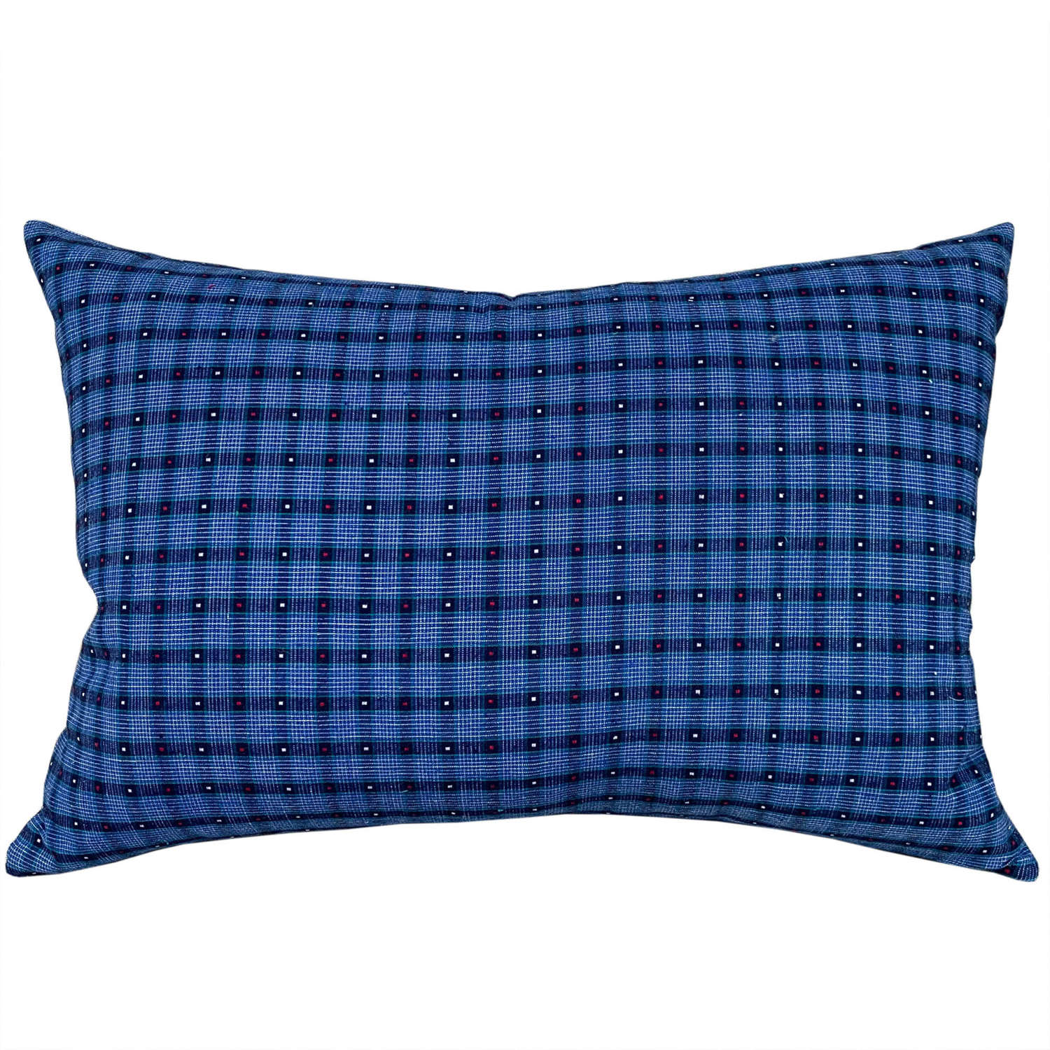 Songjiang cushions, dark blue check