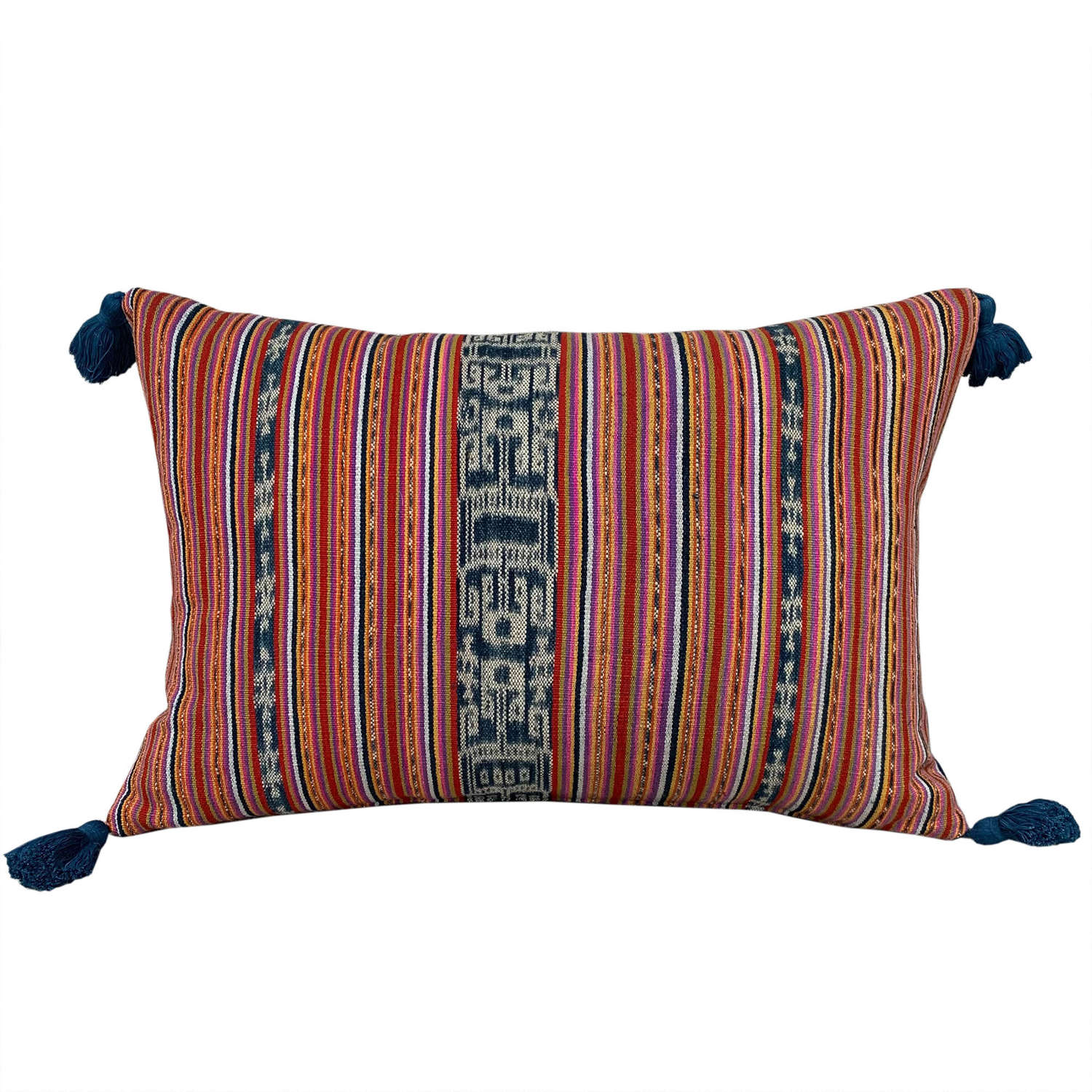 Timor ikat cushions with tassels