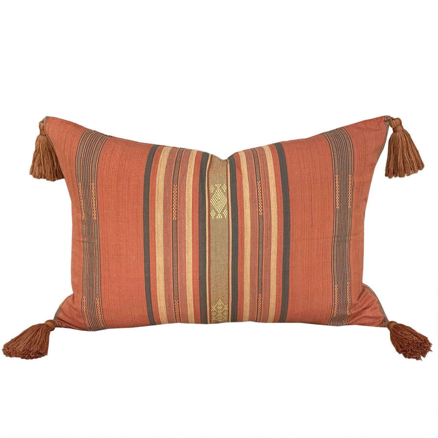 Lombok cushions, hot coral