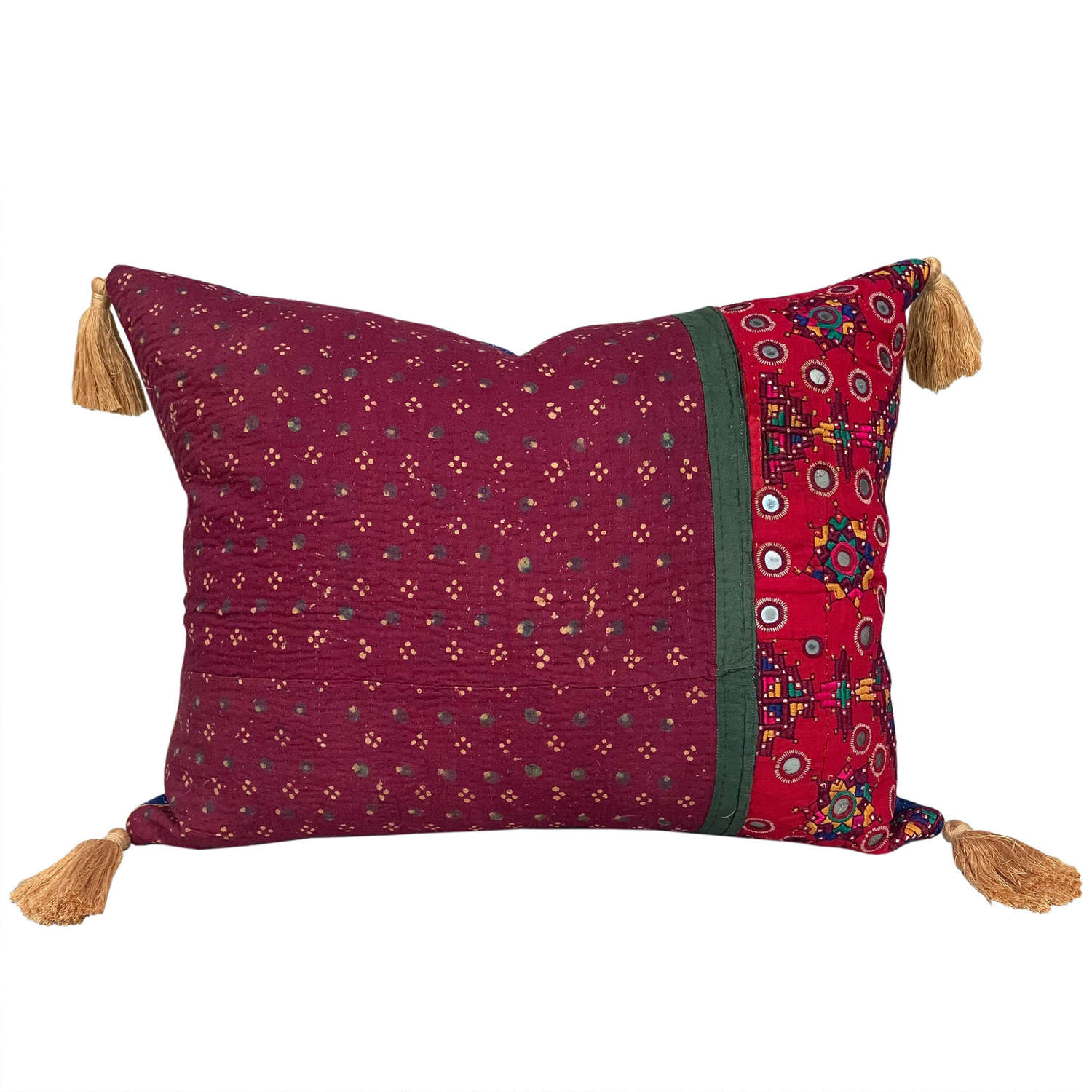 Dowry bag cushion with tassels