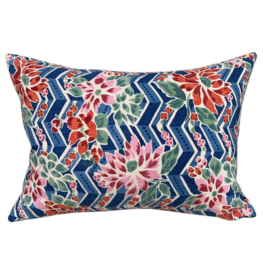 Handwoven floral cushions