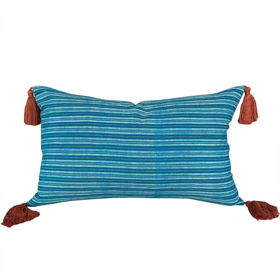 Songjiang Cushions, Turquoise With Tassels