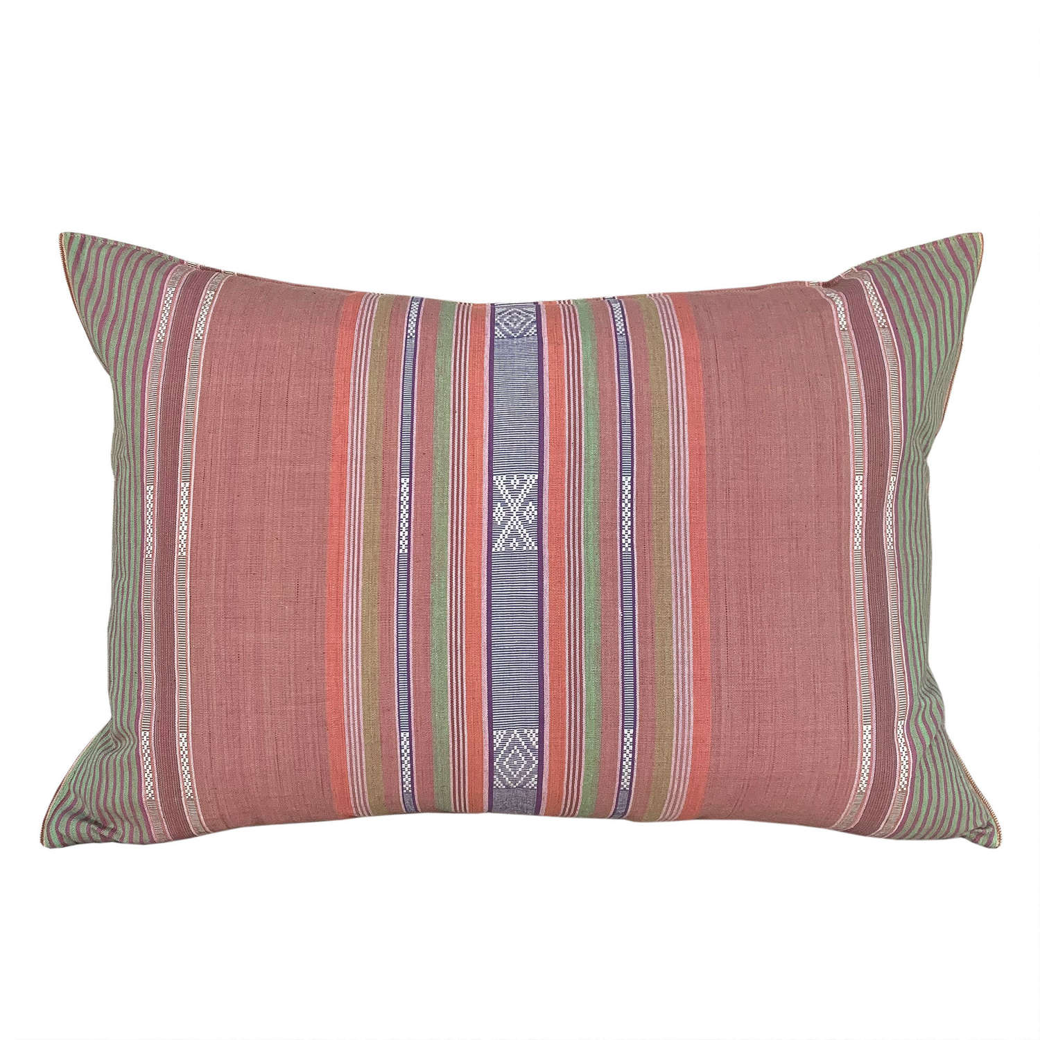 Lombok Cushions, Coral And Green