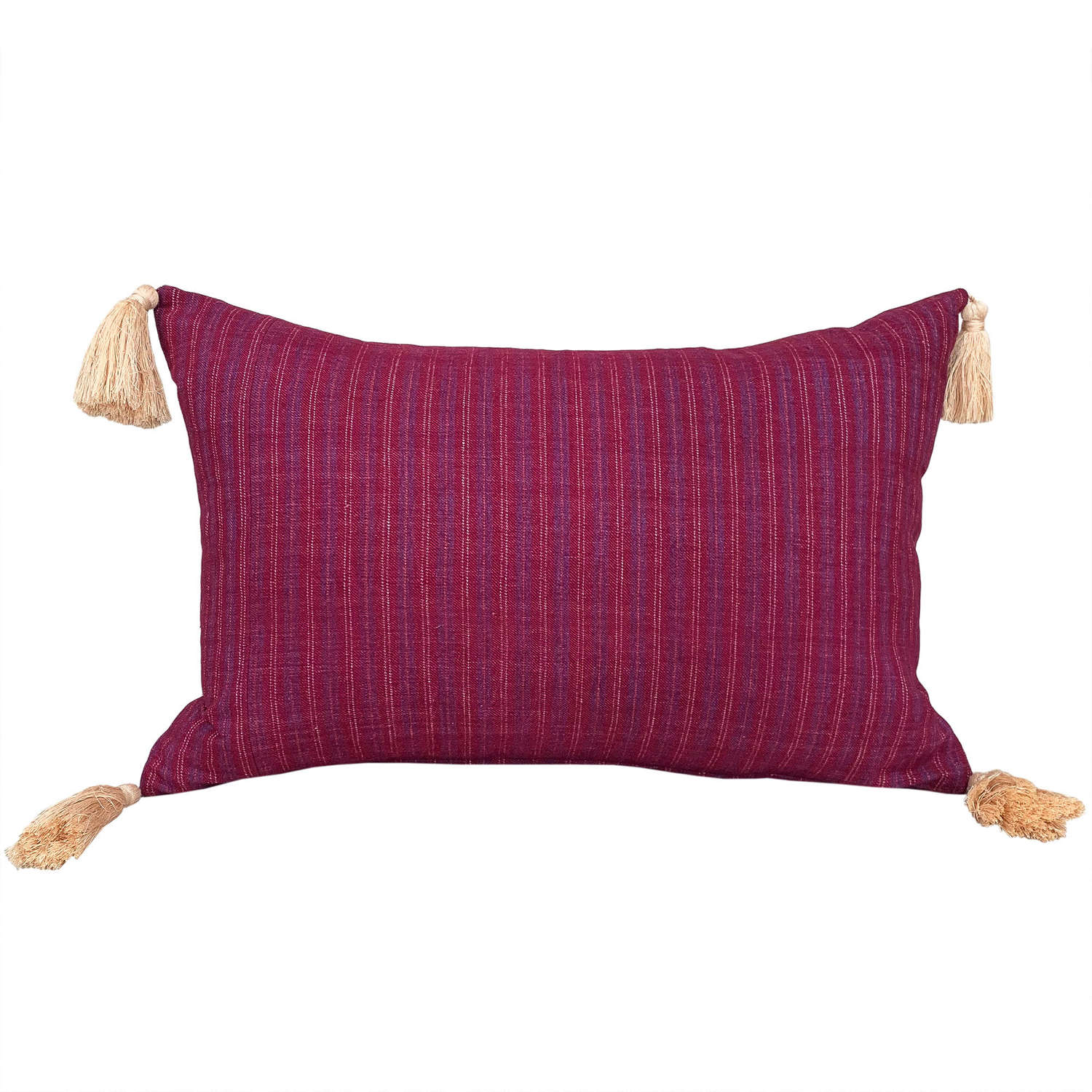 Berry Songjiang Cushions With Tassels