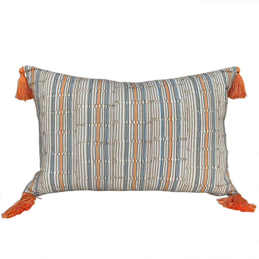 Yoruba Cushions With Orange Tassels