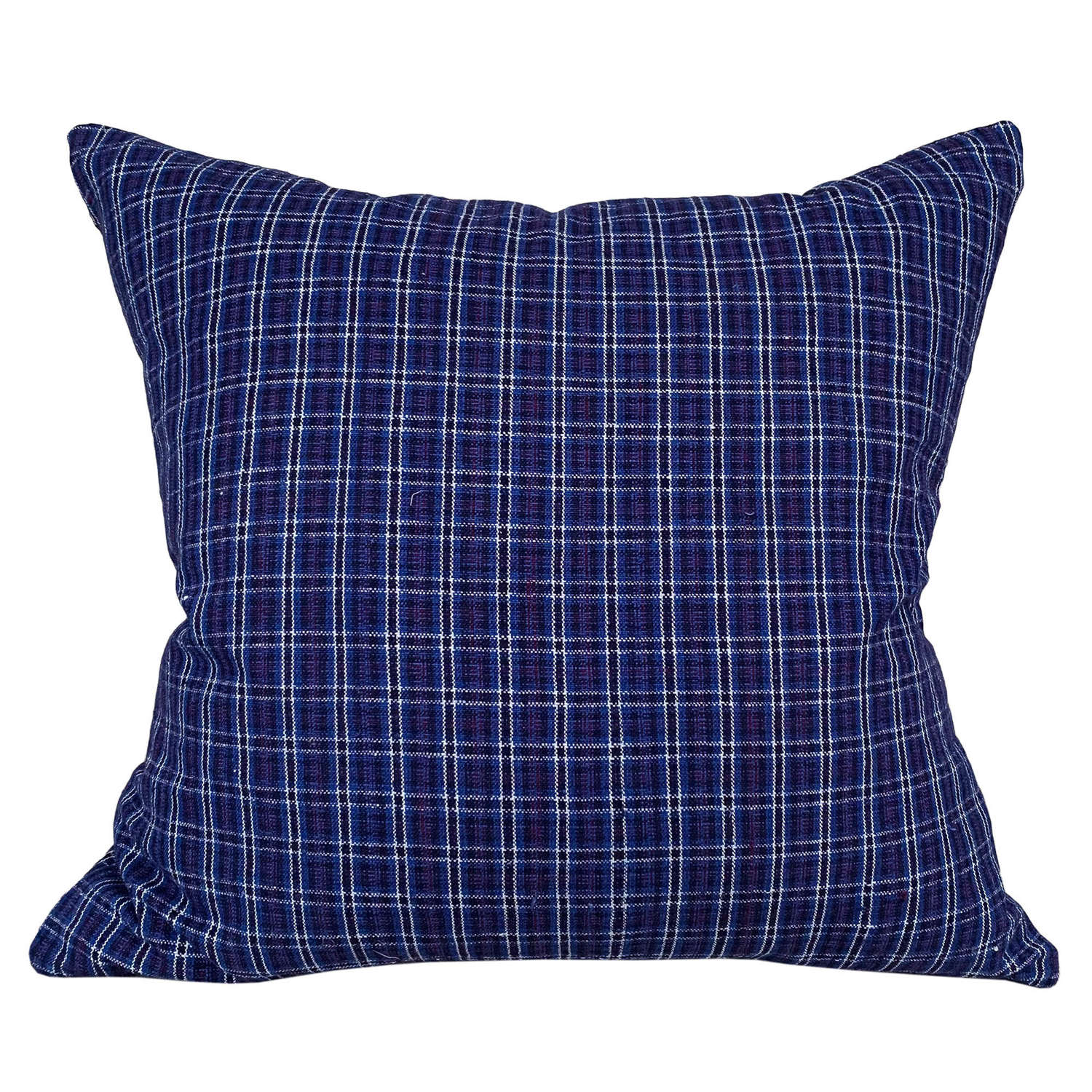 Songjiang Cushions, Blue Check