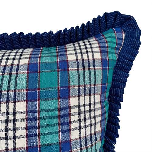 Songjiang Cushion With Pleated Trim