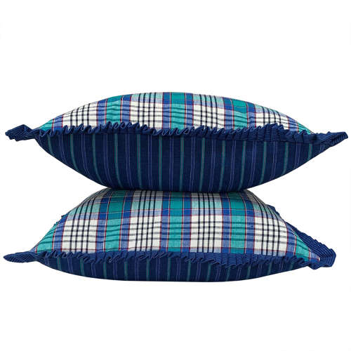 Songjiang Cushion With Pleated Trim