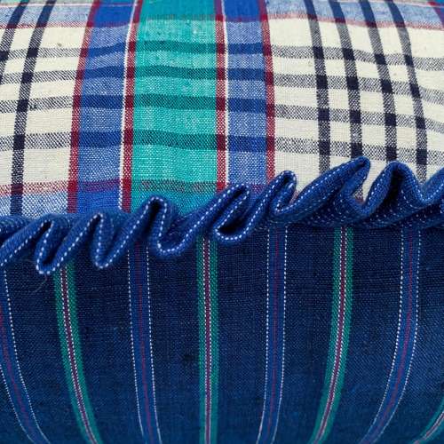 Songjiang Cushion With Pleated Trim