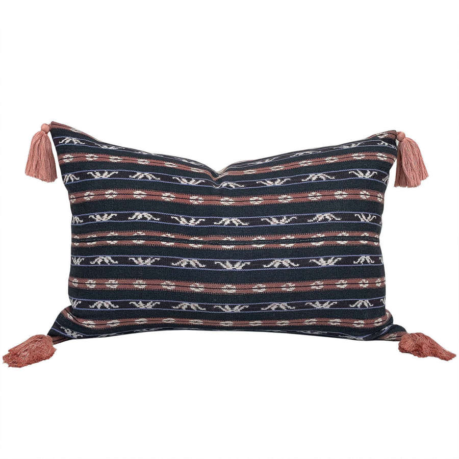 Roti Ikat Cushion With Tassels