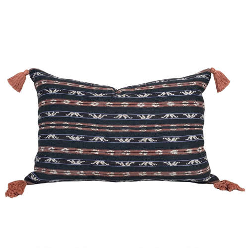 Roti Ikat Cushion With Tassels