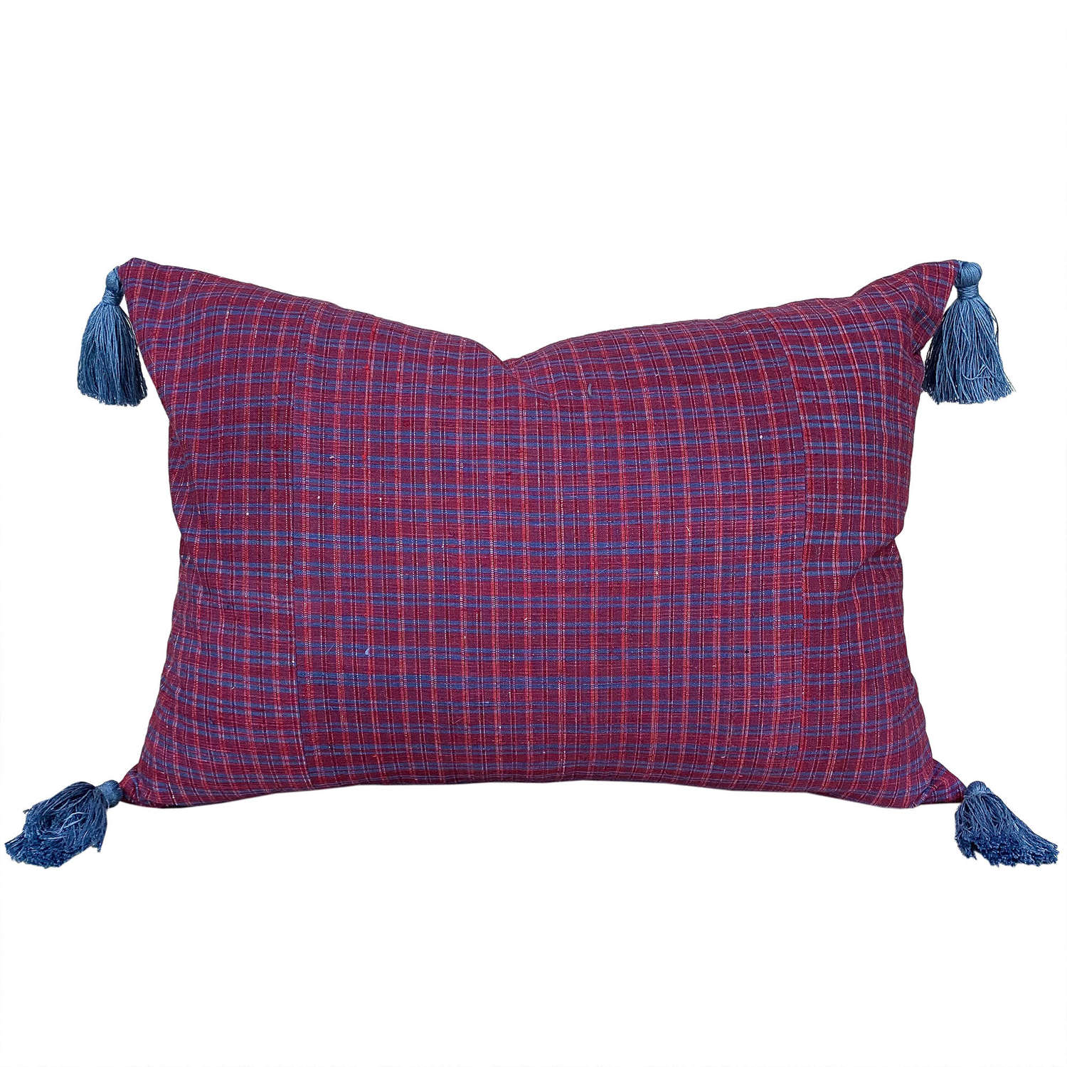 Songjiang Cushion With Blue Tassels