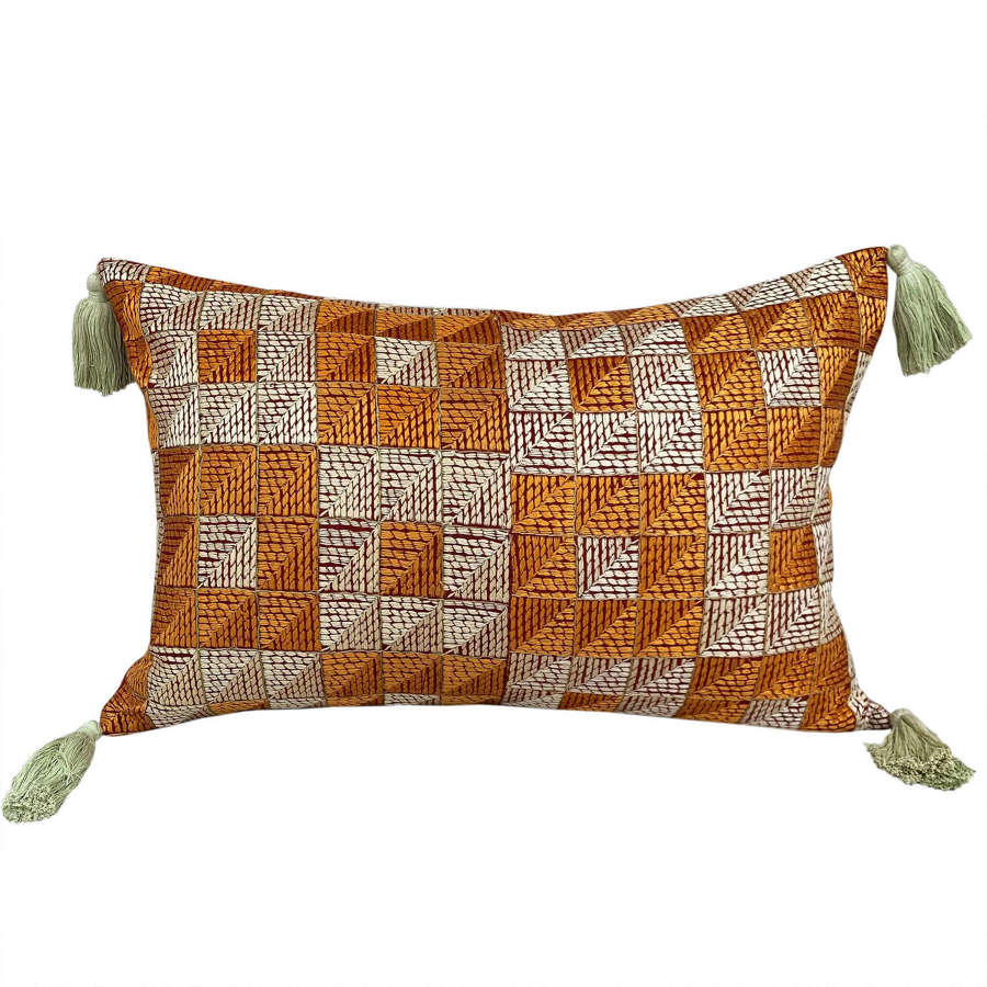 Phulkari Cushions With Tassels
