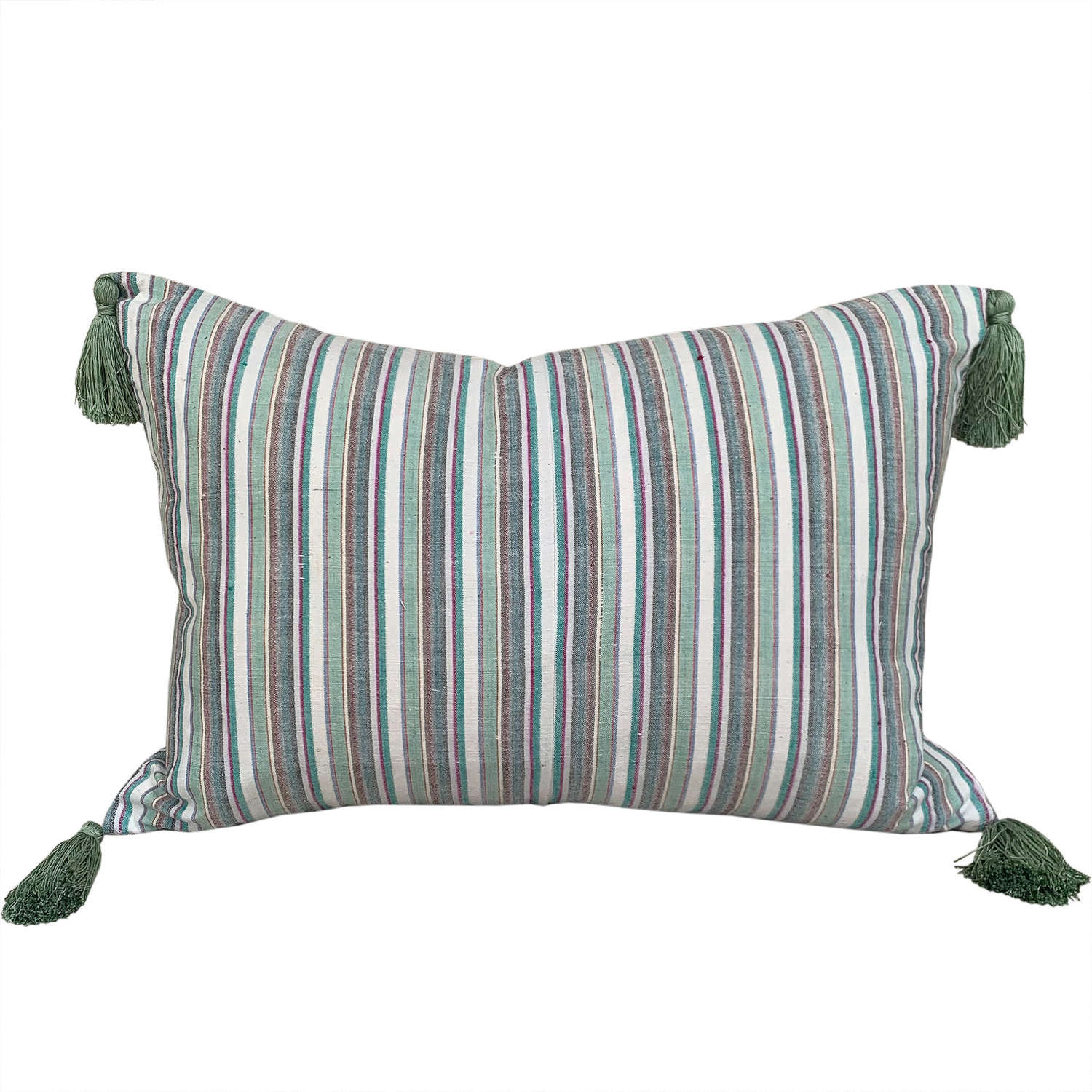Songjiang Cushions, Green Stripe