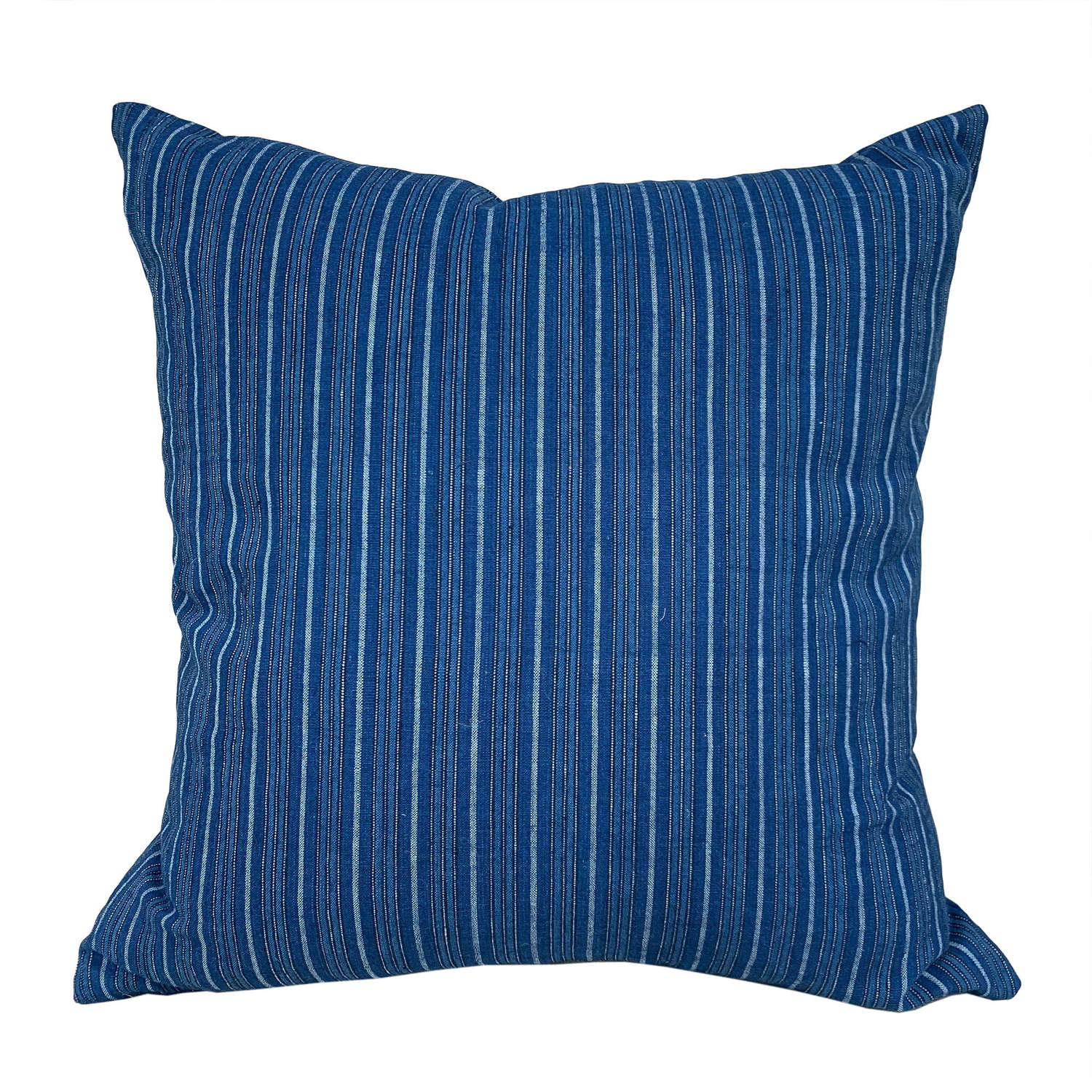 Songjiang Striped Cushions, Mid Blue