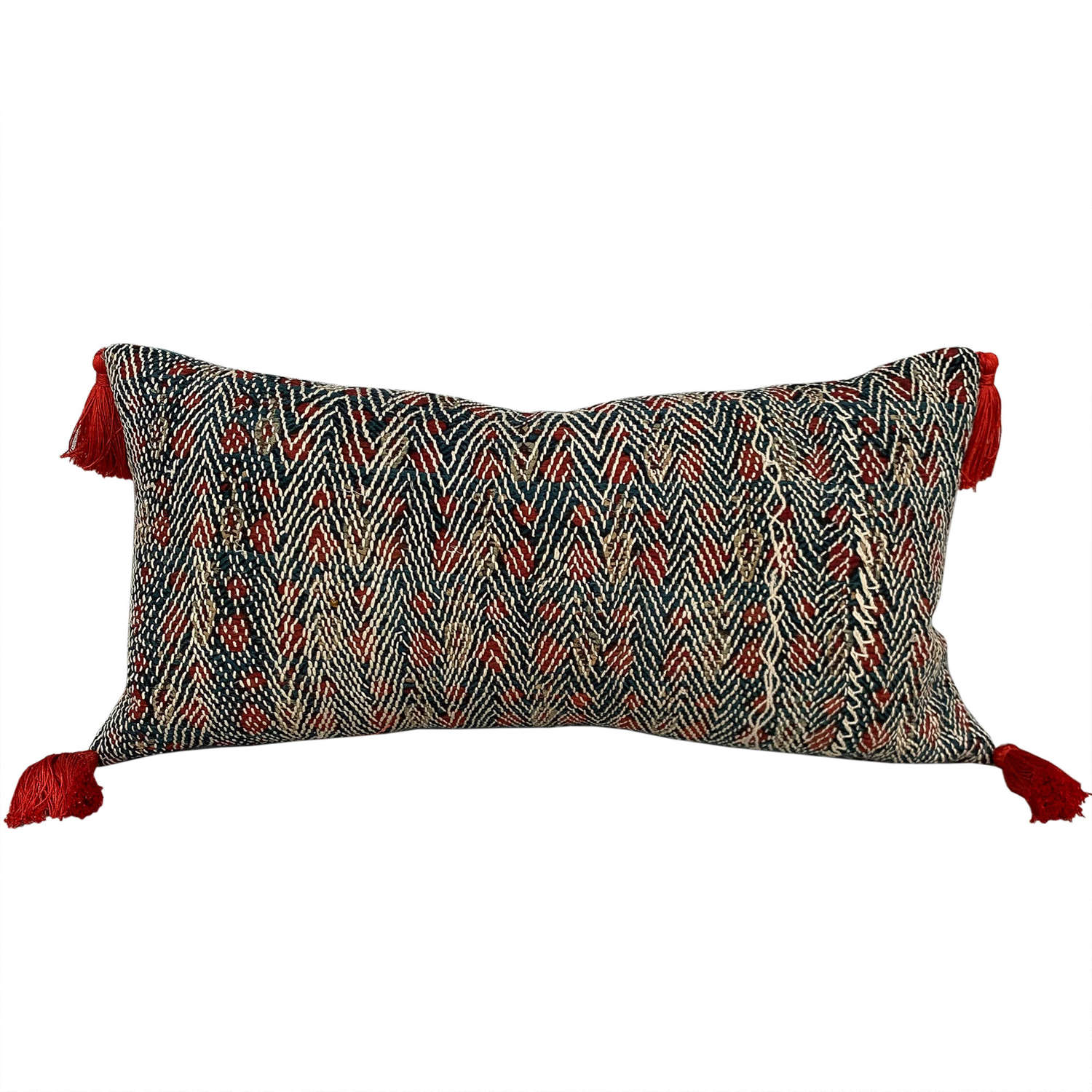 Banjara Cushion With Rust Tassels