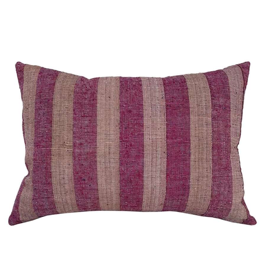 Yoruba Cushions, Broad Berry Stripe