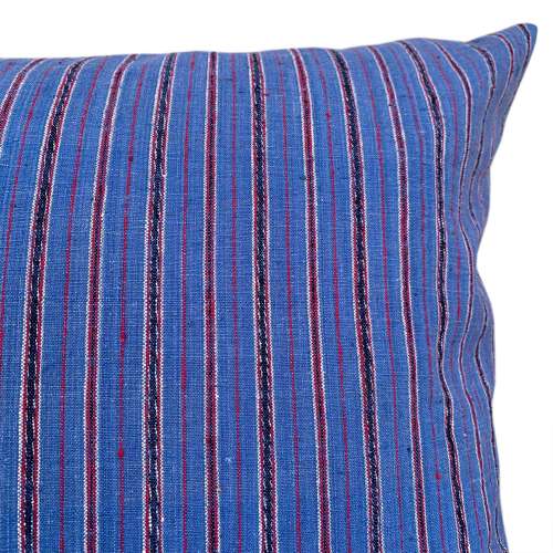 Pastel Blue Striped Songjiang Cushions