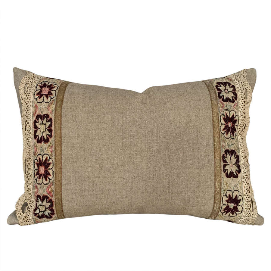 Antique Embroidery Cushion