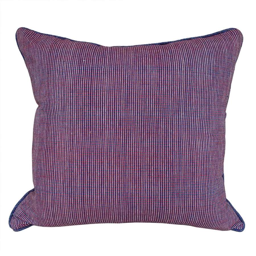 Red & Blue Ditsy Checked Cushions
