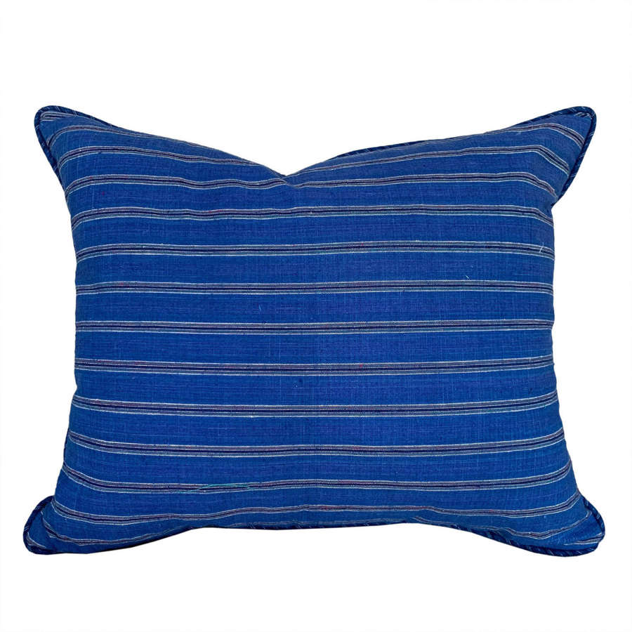 Royal Blue Striped Songjiang Cushions
