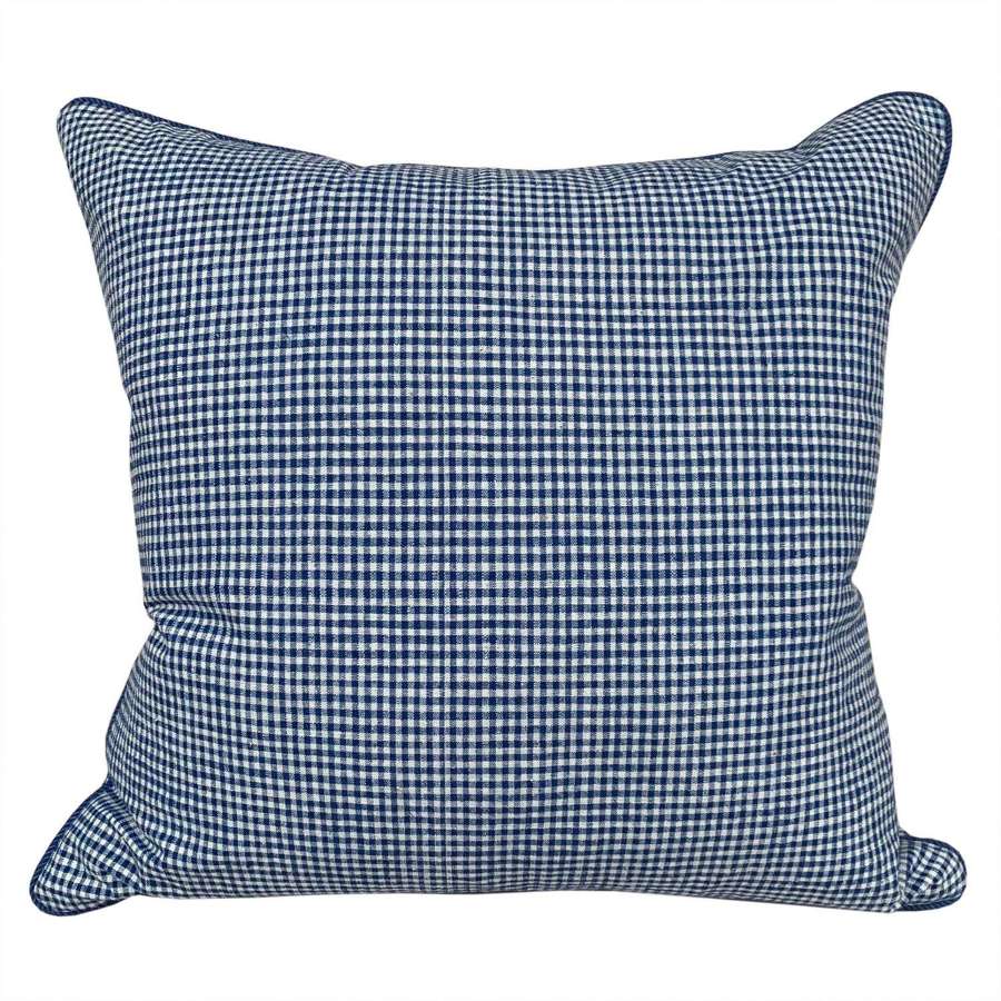 Blue And White Ditsy Check