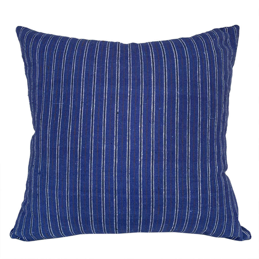 Blue And White Pinstripe Cushions