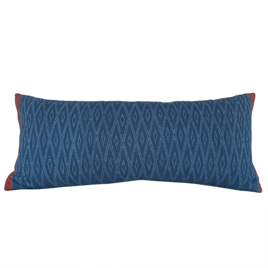 Long Indigo Batak Cushion