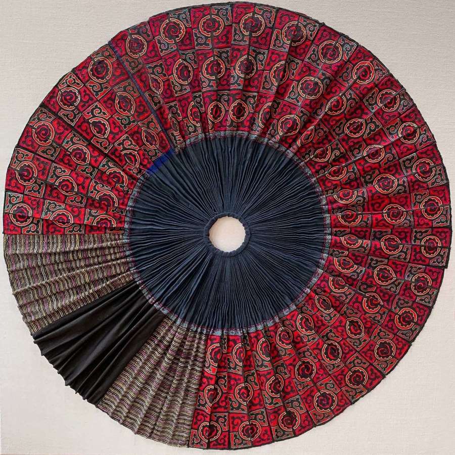 Framed Miao Festival Skirt