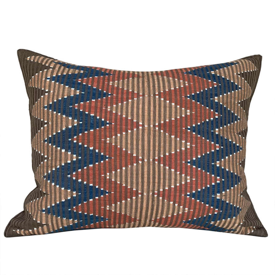 Rang Rang Cushion, Blue And Browns
