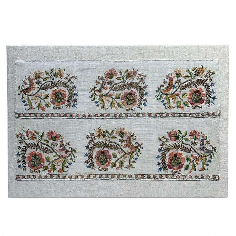 Framed Ottoman textile