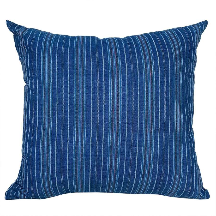 Blue striped Songjiang cushions