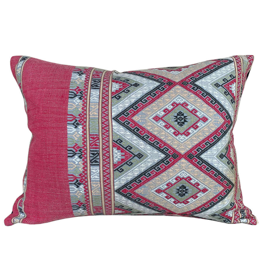 Pink And Grey Lao Cushions